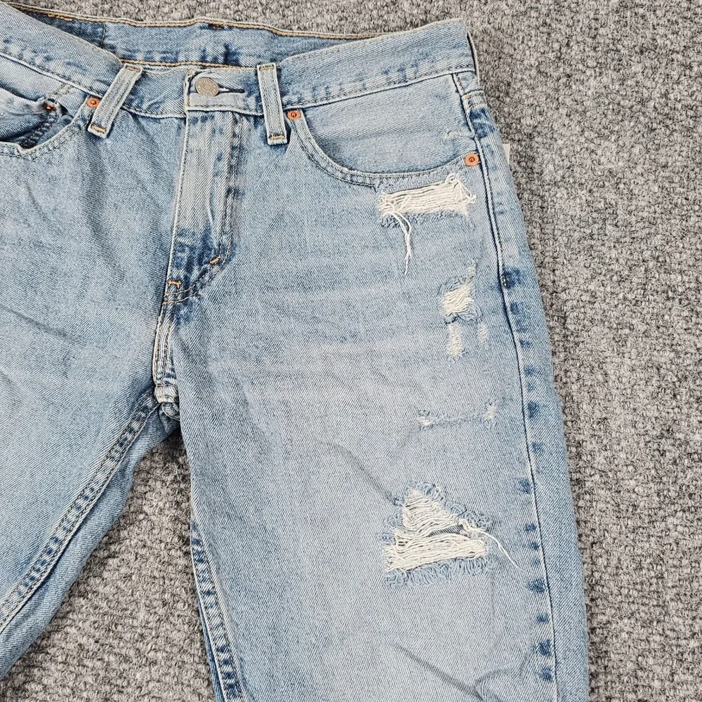 Levis 511 W31 Light Wash Denim‎ Distressed Cut Off Jean Shorts Jorts